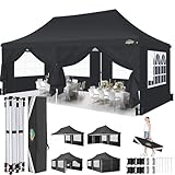 [EINFACH ZU MONTIEREN】 Der cobizi Faltpavillon 3x6 kann ohne Werkzeug installiert werden und kann in weniger als 10 Minuten von 1-2 Personen montiert werden. Wenn er nicht in Gebrauch ist, kann er platzsparend in einer Tasche auf Rädern verstaut werden. Die Größe der Aufbewahrungstasche: 119cm x 26cm x 23cm, kann leicht in den Kofferraum gelegt werden.