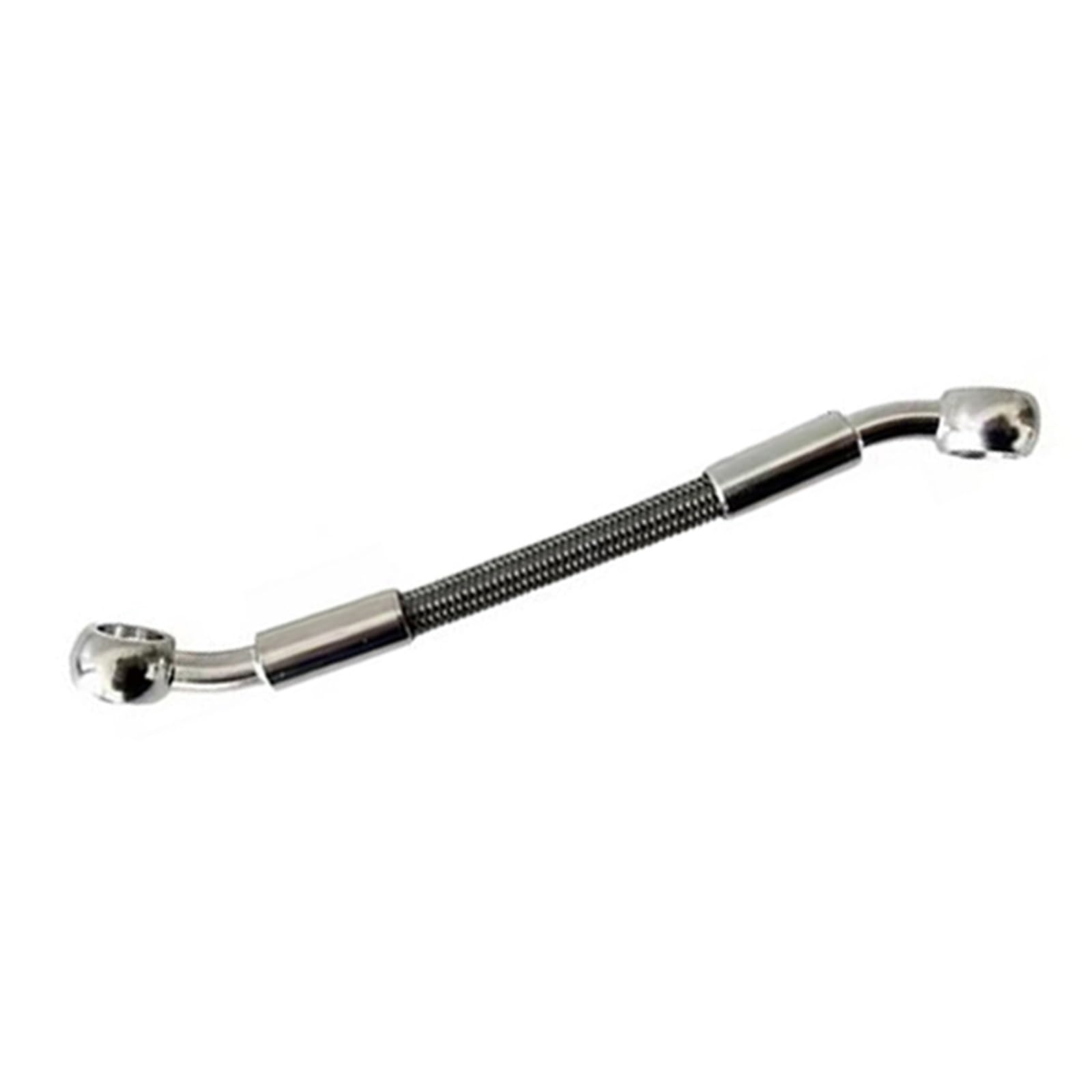 Kmwshan One Color Motorbike Brake Line 10Mm Banjo 30Cm-50Cm Motorcycle Brake Hose Fittings Stainless Steel Braided Fuel Oil Pipe 28°-28° Accessories(80Cm)