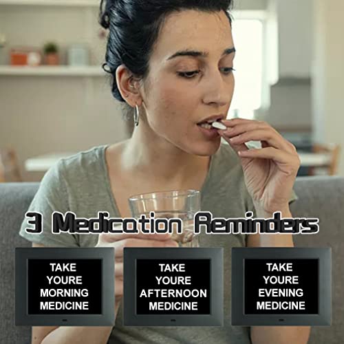 Johnziny 7 Inch Digital Day Calendar Clock- 8 Alarms,Auto-Dim, Digital Clock Large Display With Date And Day Of Week,Large Number Digital Clock For Seniors #TOP4