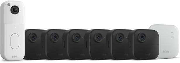 All-new Blink Video Doorbell + Outdoor 4 XR – Wireless smart security cameras, two-year battery life, go up to 400 feet from your home with extended range. Sync Module XR included.