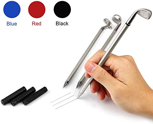 KOFULL Golf Pen Set Mini Desktop Golf Ball Pen Gift Set Accessories with Putting Green,3 Golf Clubs Pens 2 Balls for Golfer Fans Office Colleagues Golf Gifts - Thumbnail 5