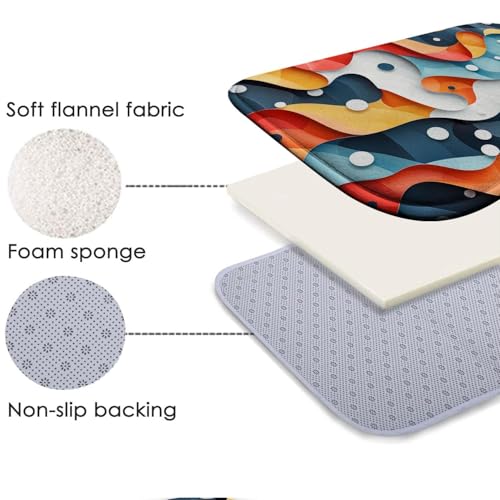 Tapis de bain antidérapant pour éviter les glissades sur carrelage mouillé L - 5