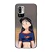 Produktbild REOMFJG Case for XIAOMI Redmi Note 10 5G/Poco M3 Pro, Sailor Pattern with Saturn Moon Girl Cat 10 Black Soft Rubber Thin Coque Fundas Shockproof