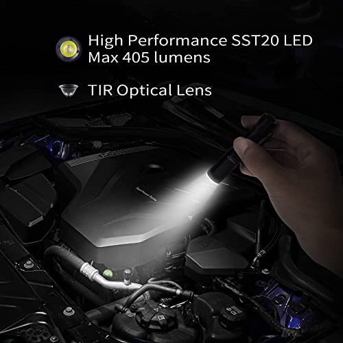 ThruNite EDC Flashlight Archer Mini, 405 Lumens Tail Switch LED Flashlight, USB C Rechargeable Little Pocket Penlight for Camping, Outdoor, and Emergency - Cool White - Image 6