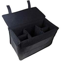 Camara De 4 Lentes DRF Bolsa de inserción de cámara a Prueba de Golpes, Funda Interior Acolchada de Nailon para Mochila BG170 (negro2)