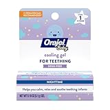 Orajel Baby Nighttime Cooling Gel for Teething, Drug-Free, 1 Pediatrician Recommended Brand for Teething, One .18oz Tube