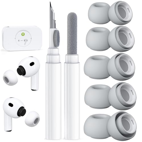 Image of 5 Pairs Replacement Ear Tips for AirPods Pro 3 (Grey)