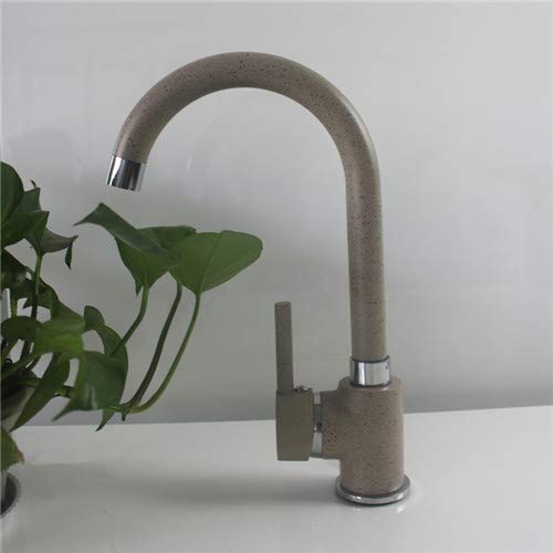 Two Colours Kitchen Faucet Deck Mounted Hot And Cold Kitchen Faucet Mixer Tap Single Handle 360 Rotation Black Mixer Tap,Brown
