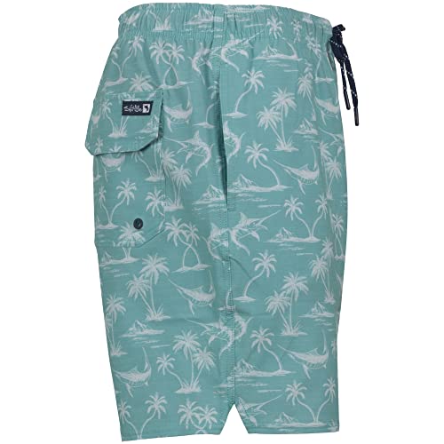Salt Life Men's Marlin Terrain Boardshort4