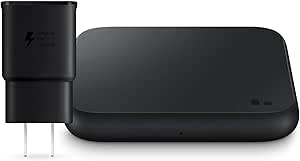 SAMSUNG Wireless Charger Fast Charge Pad (2021), Universally Compatible with Qi Enabled Phones (US Version), Black, 9W
