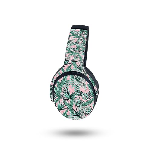 Image of MightySkins Carbon Fiber Skin Compatible with Skullcandy Crusher ANC 2 - Two Tone Tropical | Protective, Durable Textured Carbon Fiber Finish | Easy to Apply