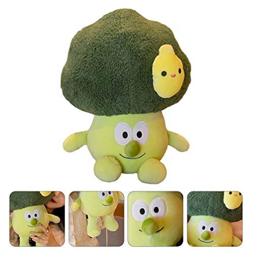 CLISPEED Brócolis de Pelúcia Brinquedos Almofada Lombar Vegetais Bonecos Criativo Boneca