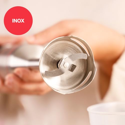 Solac – Batidora Mano Pro Chef 1501 | 1500W| 4 Cuchillas Inox | Varilla Inox | Turbo | Pica Hielo | Ergonómica | Antisalpicaduras | Desmontable | Incluye Accesorios - imagen 4