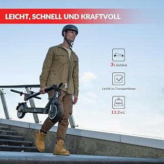 E Scooter mit Straßenzulassung, INVANTI E30 Elektroroller 32KM Reichweite, E Roller für Erwachsene mit Hinteren Stoßdämpfern, E Roller 120kg Tragkraft, Faltbarer Elektroscooter mit App und Blinker