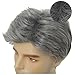 Dai Cloud Grey Mens Wig Short Side Part Natural Hair Wig for Men Fluffy Synthetic Heat Resistant Halloween Cosplay Wigs