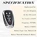 SUPALAND Key Fob Replacement Fits for Chevrolet Equinox 2018 2019 2020 2021 2022 2023 2024 Chevy Equinox Keyless Entry Remote Control HYQ4AS HYQ4AA 13522875 315MHz