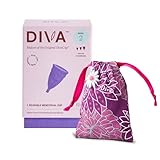 DIVA Cup Model 2 & Pouch - Medical Grade Silicone Cup for Period Care - Reusable Menstrual Cup - Up to 12 Hours of Wear - Model 2 (For Wide Vaginal Canals, Post-Partum & Ages 35+) Plus Retro DivaPouch