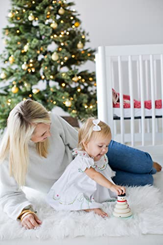 Image of Pearhead Christmas Snowman Stacking Toy Set, Holiday Toys for Toddlers
