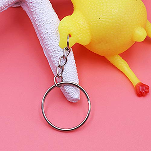 wastreake Chickens Toy Chaveiro Espremedor de Ovos, Chaveiros, Brinquedos para Aliviar o Estresse En