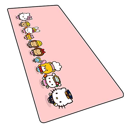IGIRC Tapis De Souris Hello Kitty 900X400Mm, Tapis De Souris Gaming avec Base Épaisse Et Précise, pour Ordinateur Portable, Pc, A