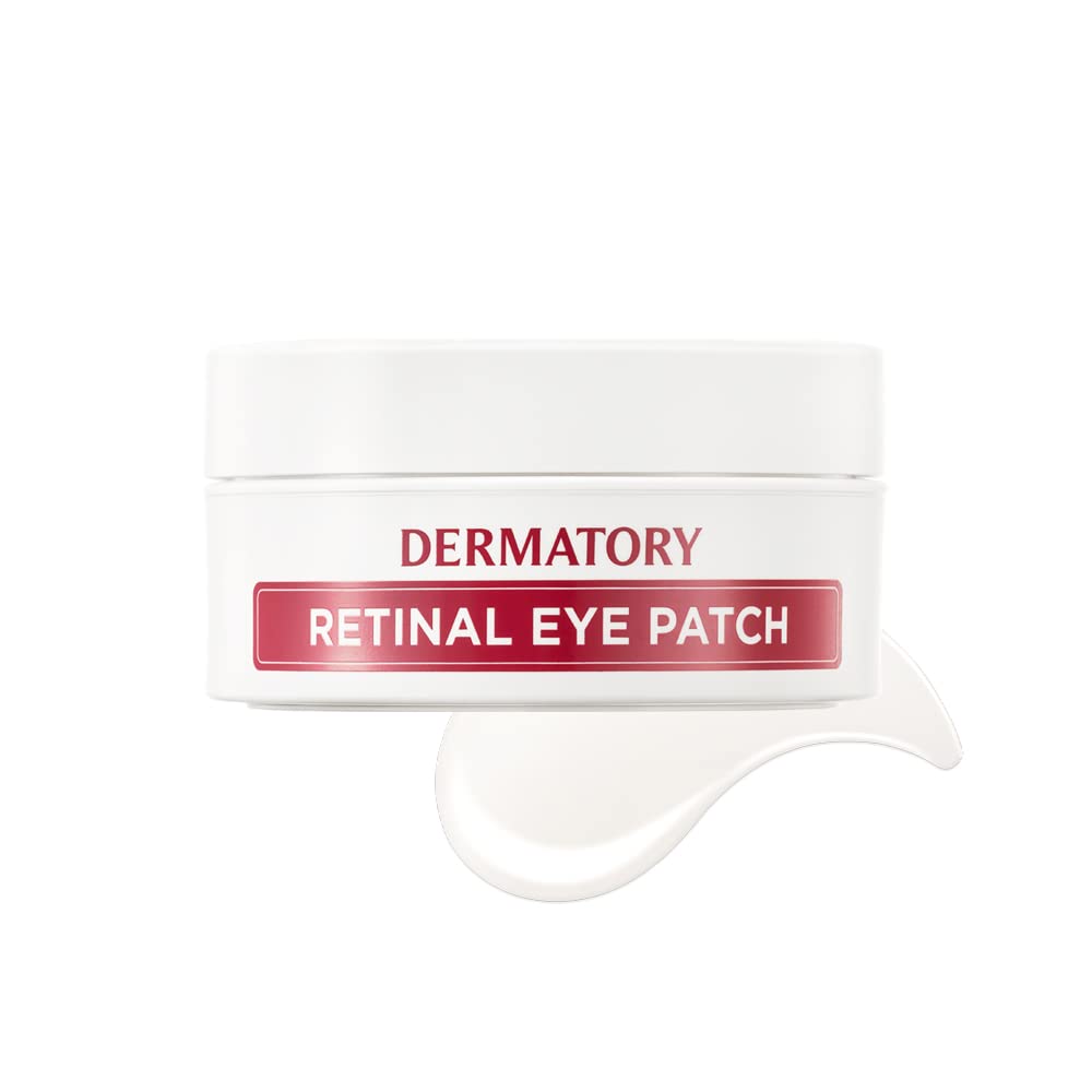 DERMATORY Pro Vita-A Retinal Under Eye Patch (60 sheets) | Reduces Dark Circles & Puffiness, Hydrogel Ampoule, For Fine Lines & Wrinkles, With Retinal, Reallagen, Bakuchiol, Volufiline