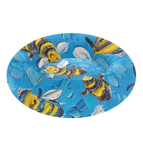 Panier en forme de donut Bee Pet pour petit chien et chat taille S