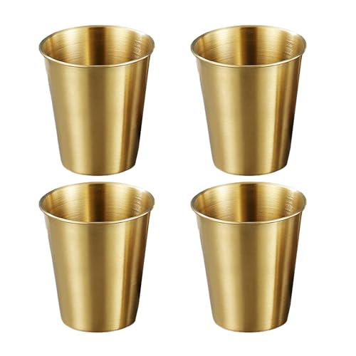 4 個の効果的なステンレス鋼タンブラー機能子供ステンレス鋼ドリンクカップ防錆金属タンブラー箸置き