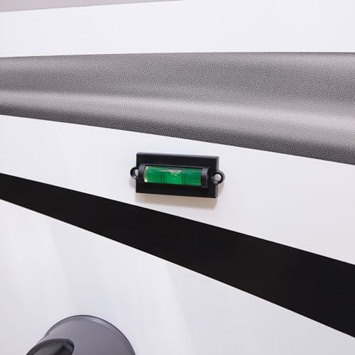 Camco Nível de caravana/trailer – possui nivelamento de frente para trás/lado a lado – com parafusos