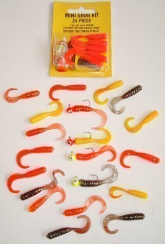MINI GRUB SET 2.5 gram 4cm TROUT AND PERCH JIG LURES