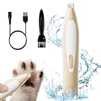 Hundepfoten-Trimmer, Haustier-Fußhaarschneidemaschine mit LED-Licht, wiederaufladbarer geräuscharmer Katzenhaarschneider für die Fellpflege von Tierhaaren um Pfoten, Augen, Ohren, Gesicht, Rumpf