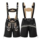 SightYoung Men Oktoberfest Outfits,Oktoberfest Traditional Costumes,German Bavarian Lederhosen Costume,Beer...
