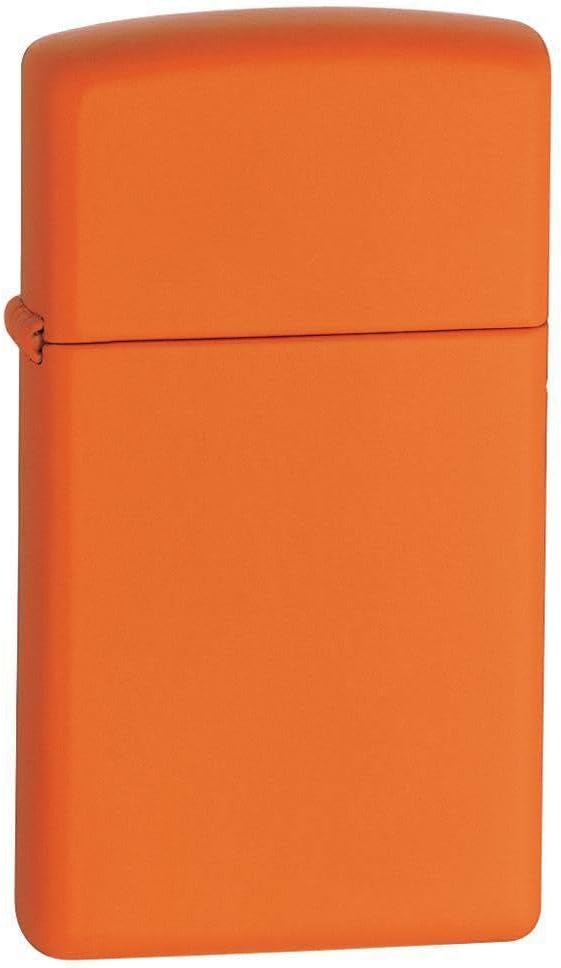 Zippo Slim Orange Matte Pocket Lighter, One Size