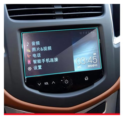Verre trempé pour GPS Chevrolet Trax 2017 avec finition haute dureté 9H