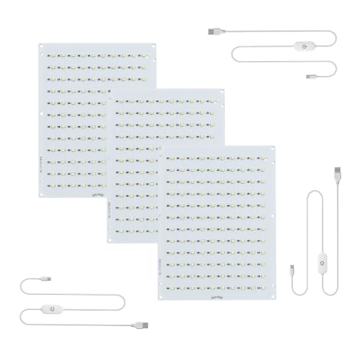 Lithophane CMYK LED Backlight Board Kit FAZ007 for Bambu Lab Makerworld Accessories，3D Printer Light DIY Hardware Model Spare Parts 5V Type-c Powered（3Kit）