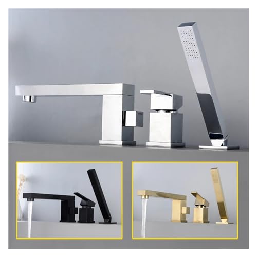 Grifo de ducha y bañera efecto cascada para baños modernos 8