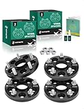 YHTAUTO 5x100 to 5x114.3 Hub Centric Wheel Adapters 15mm Compatible with Outback, Forester, Impreza, Legacy, Baja, BRZ, 9-2X, 86, Tire Spacers M12x1.25 Studs, 56.1mm Hub Bore 5 Lug 4PCS Wheel Spacers