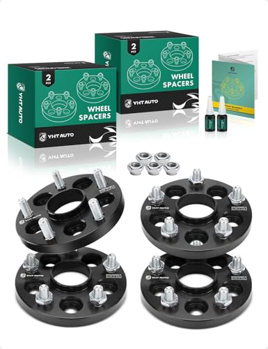 YHTAUTO 5x100 to 5x4.5 Hub Centric Wheel Adapters 15mm Compatible with Outback, Forester, Impreza, Legacy, Baja, BRZ, 9-2X, 86, Tire Spacers M12x1.25 Studs, 56.1mm Hub Bore 5 Lug 4PCS