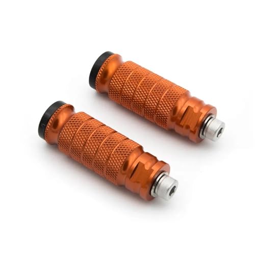 GTGJFJKW Estriberas para Motocicleta para Ducati para Monster 1100 EVO 2011 2012 2013 Pedal De Estribo De Motocicleta Universal 8 Mm Juego De Estribos Traseros Estribo(Orange)
