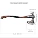 AncientSmithy Kratos Leviathan Axe Metal Replica with Glow-in-The-Dark-Runes, Real Krato Axe with Hardened High Carbon Steel Blade