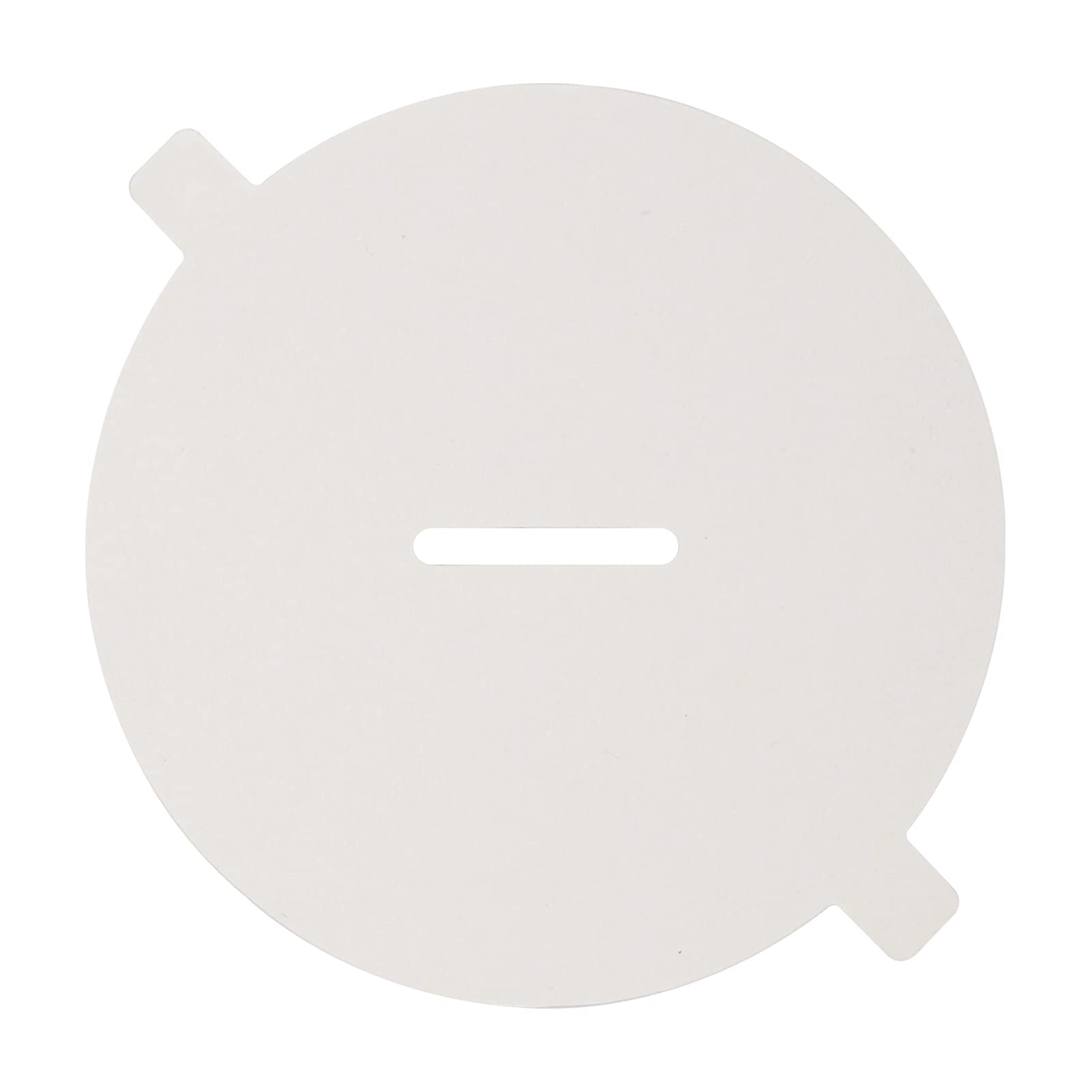 CandMakCandle Dust Covers, 160pcs Blank White Matte Candle Dust Lid with Pull Tab for Candle Making (3")