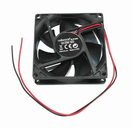 Velleman, 12VDC 80mm Sq Fan