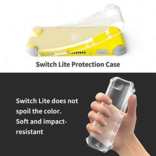 Capa de TPU para Nintendo Switch Lite, capa protetora transparente OIVO com protetor de tela macio T