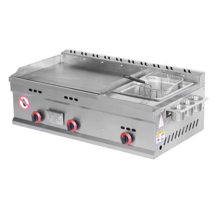 Gas-Grillplatte, Teppanyaki-Bratpfanne aus...