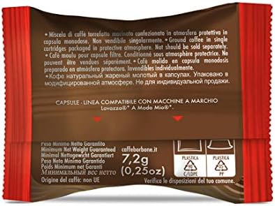 Caffè Borbone Coffee Don Carlo, Red Blend - 100 Capsules For LAVAZZA A MODO MIO Machines