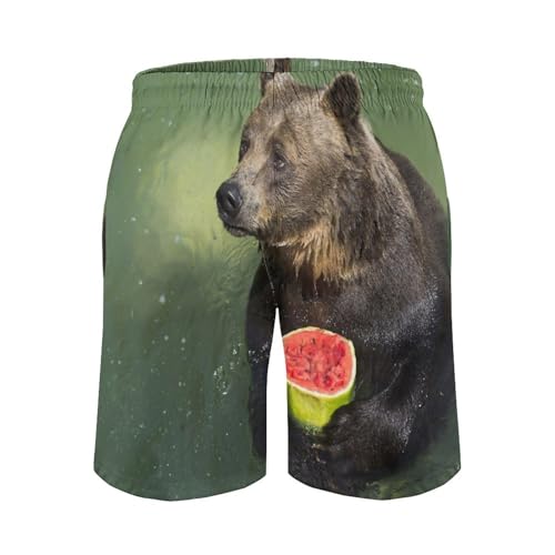 Maillot de bain séchage rapide shorts de bain homme pastèque
