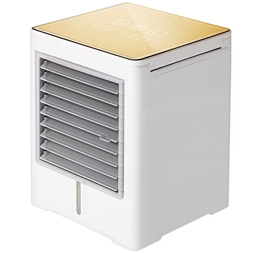 DieffematicKTY Climatiseur Mobile Mini Portable Air conditioner Air conditioner humidifier air Cooler Fan (Color : Gold)