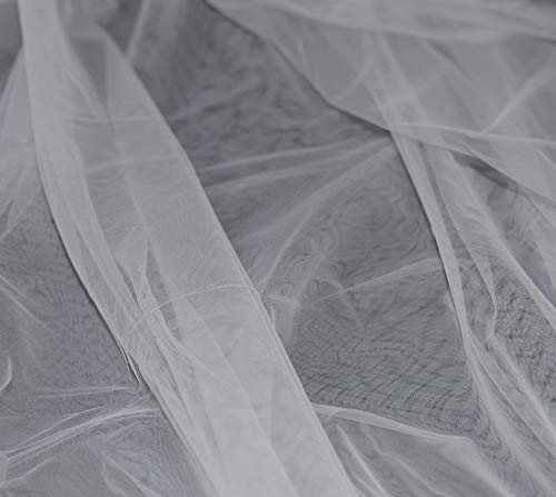 Tulle souple BLANC mariage grande largeur 300 cm au metre robe jupe tutu