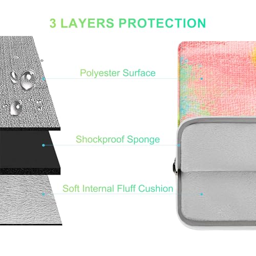 MOSISO Laptop Bag for Women,15 inch Laptop Computer Bag Compatible with MacBook, HP, Dell, Lenovo, Asus Notebook, 15.6 inch Messenger Shoulder Briefcase with Strap, Rainbow Graffiti4