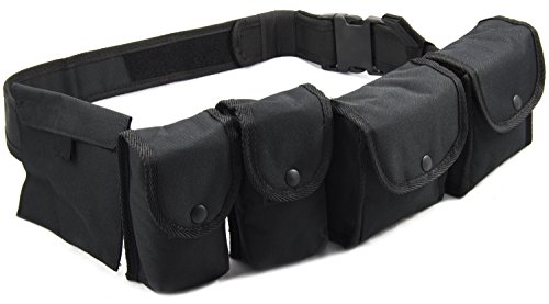 Preisvergleich Produktbild Nitehawk - Einsatzgürtel mit Taschen für Polizei, Justizvollzugsbeamte, Sicherheitsdienst und Jäger