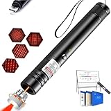 Red Laser Pointer, High Power Laser Pointer, Suitable for Tv/LED/LCD Screen Demonstrations, Outdoor Exploration, and Construction Projects, with USB Charging Option